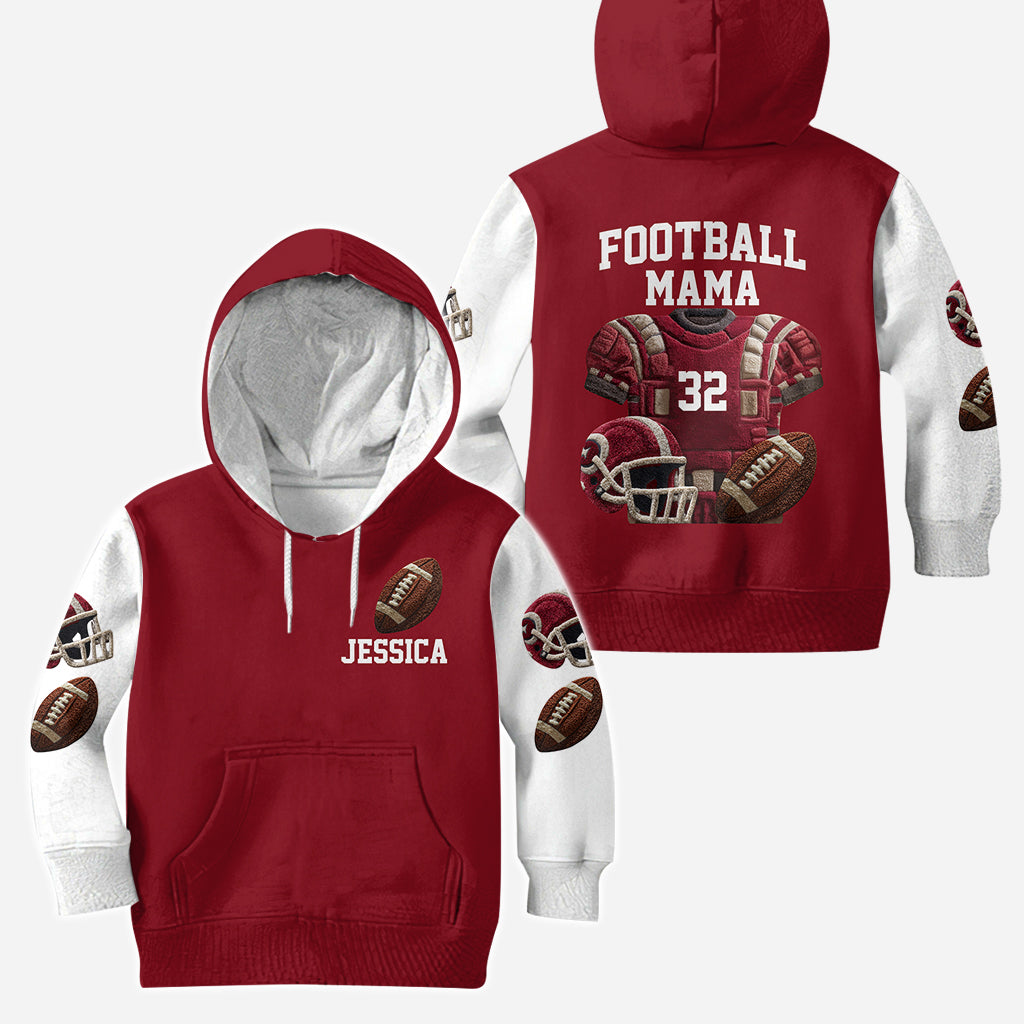 Stolze Fußball-Mama, Oma,... – Personalisierter Fußball-Hoodie und Leggings