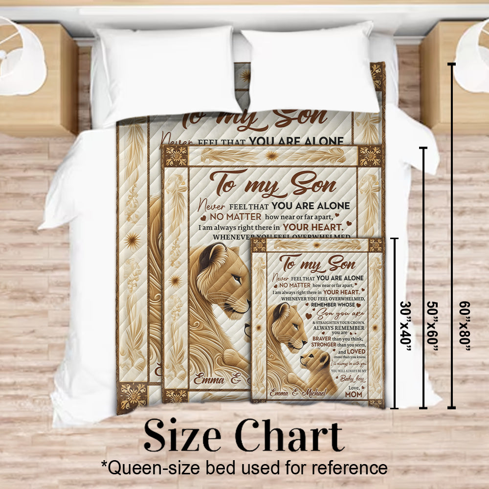 To My Son - Personalized Mother Blanket
