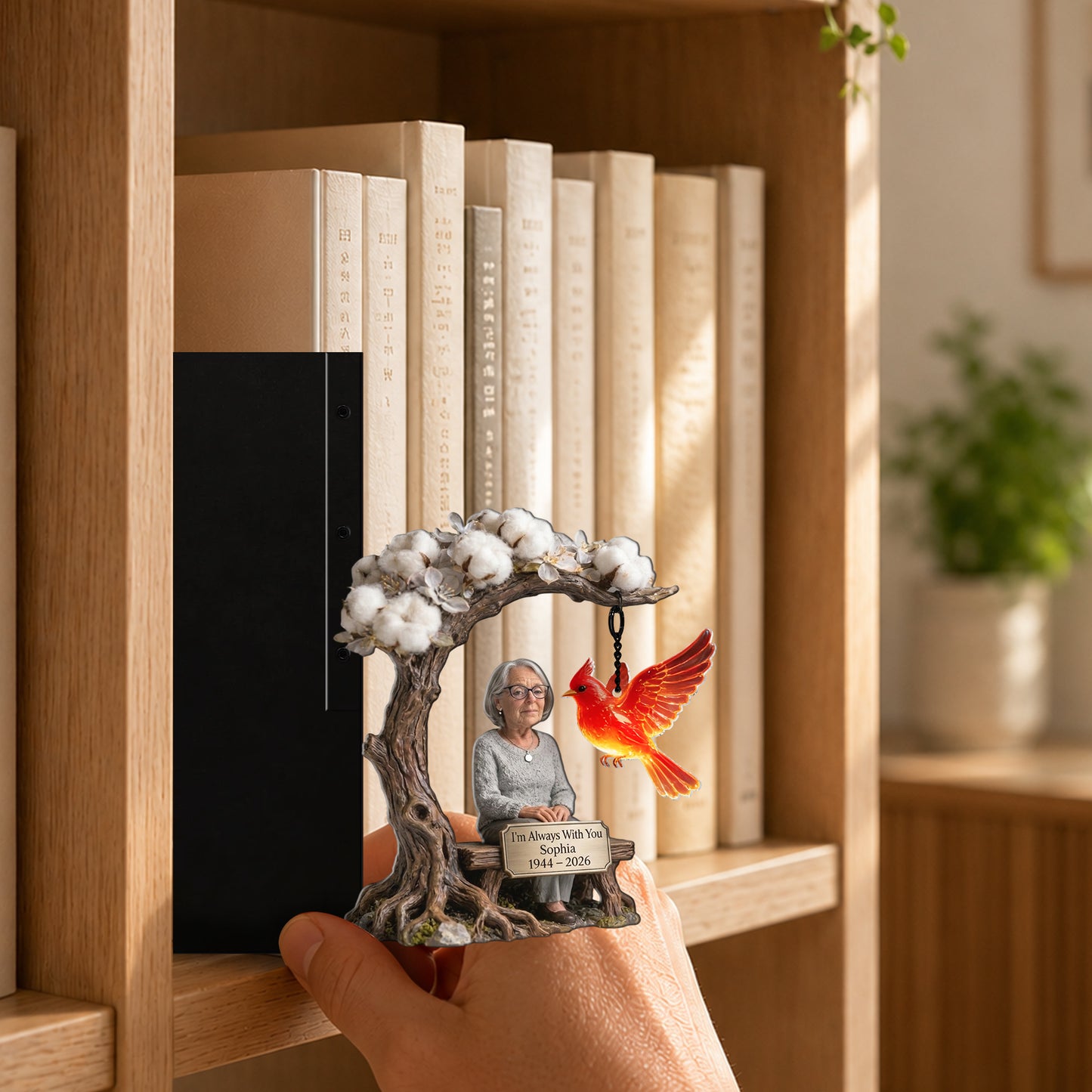 I'm Always With You - Personalized Memorial Bookshelf Lamp