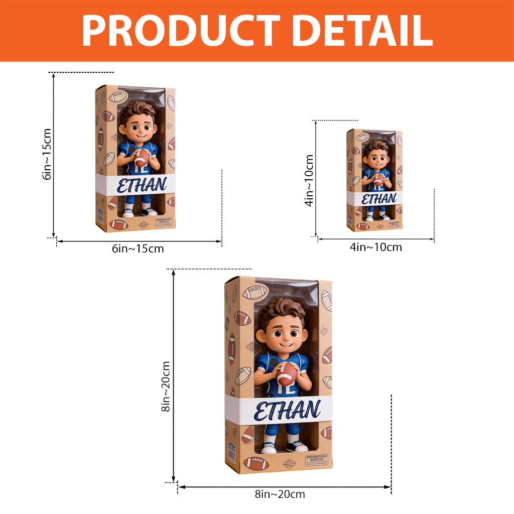 Individuell gestaltet nach Foto – Jede Sportart – Fußball, Basketball, Baseball… – Personalisierte Acrylplakette in individueller Fußballform