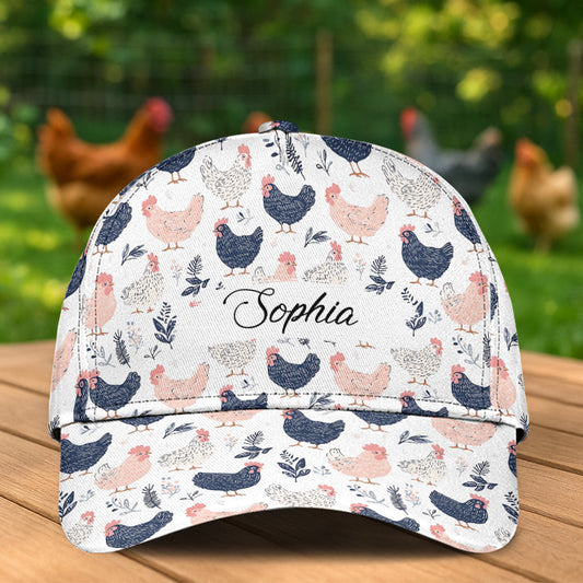 Niedliches Huhn – Personalisierte Hühner-Klassiker-Kappe
