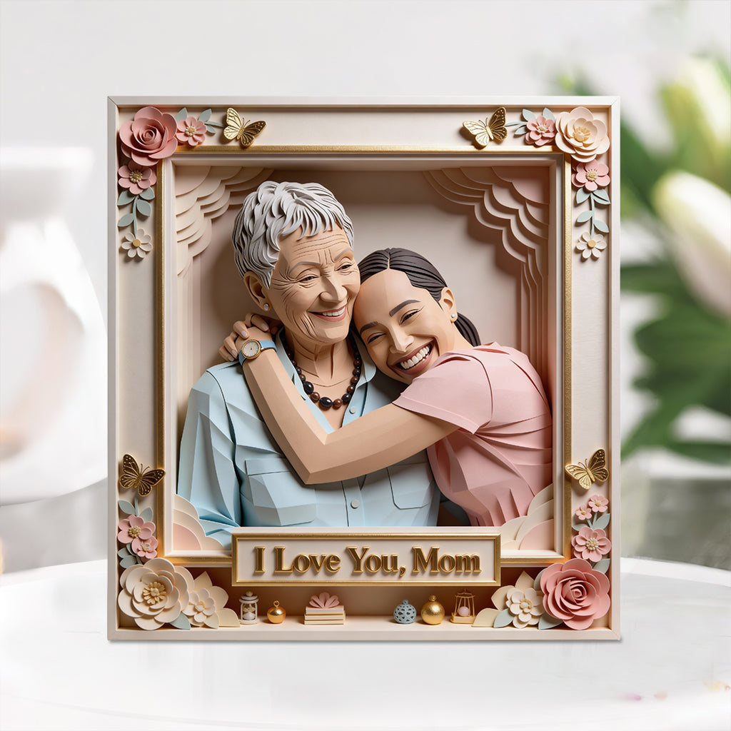 Liebe Mama, Liebe Oma – Personalisierte Acrylplakette in individueller Form für die Mutter