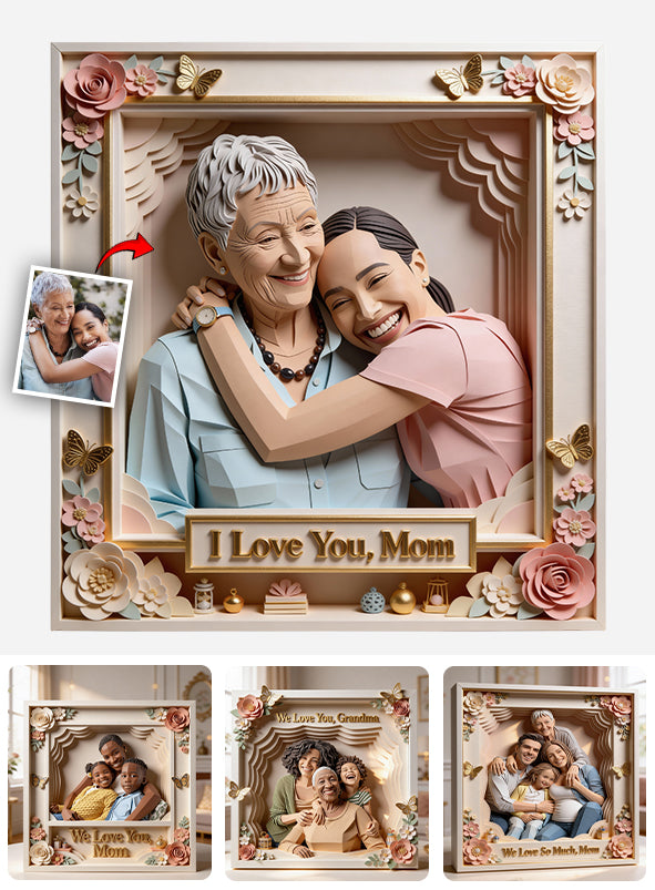 Liebe Mama, Liebe Oma – Personalisierte Acrylplakette in individueller Form für die Mutter