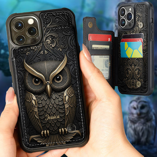 Fantastische Eule – Personalisierte Handyhülle mit Eulenmotiv