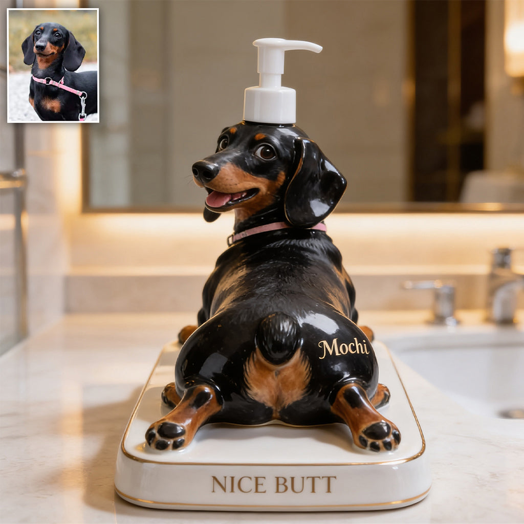 Beau Fessier - Distributeur de Savon Personnalisé pour Chien
