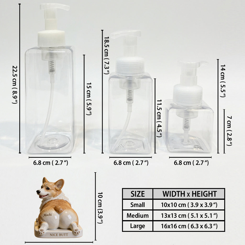 Beau Fessier - Distributeur de Savon Personnalisé pour Chien