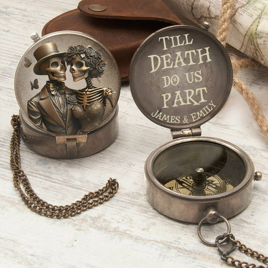 Till Death Do Us Part - Personalized Couple Compass