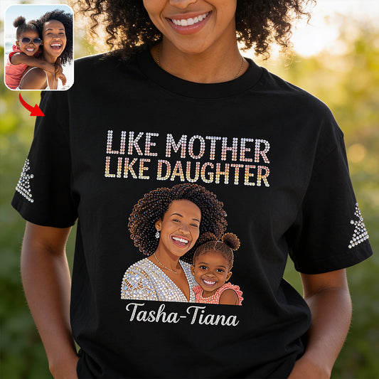 Wie Mutter, so Tochter - Personalisierte Mutter All Over Shirt