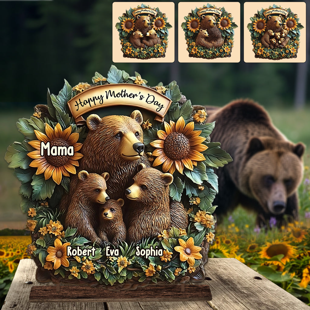 Mama Bear - Personalized Mother 1 Layered Big Freestanding
