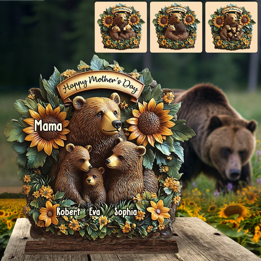 Mama Bear - Personalized Mother 1 Layered Big Freestanding