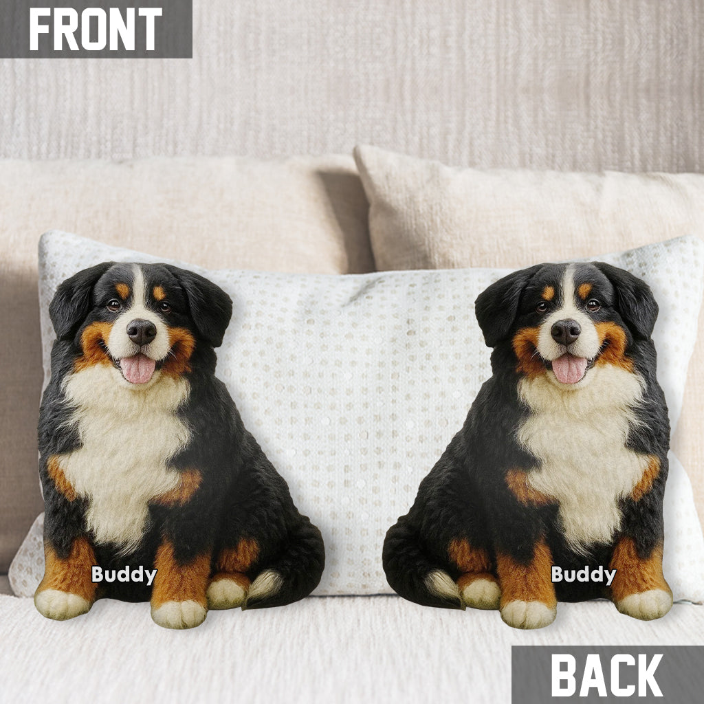 Einfach ein Mädchen, das Hunde liebt – personalisiertes Hundekissen