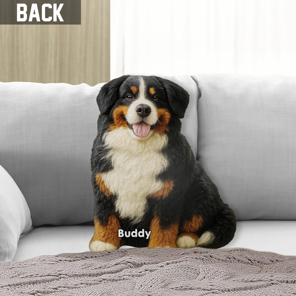 Einfach ein Mädchen, das Hunde liebt – personalisiertes Hundekissen
