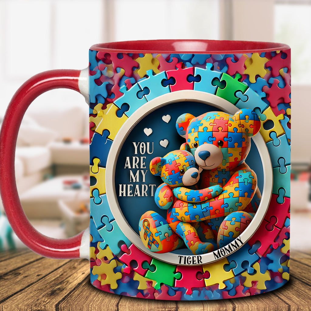 Tu es mon cœur - Mug personnalisé pour la sensibilisation à l'autisme