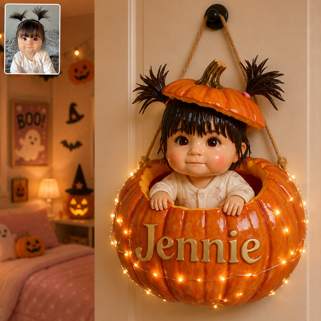 Little Pumpkin - Personalized Kid LED Light Acrylic Sign