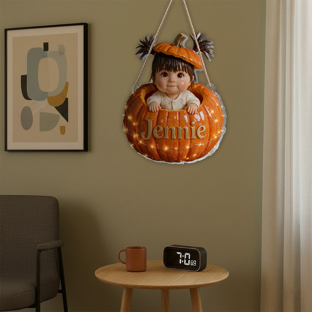 Little Pumpkin - Personalized Kid LED Light Acrylic Sign