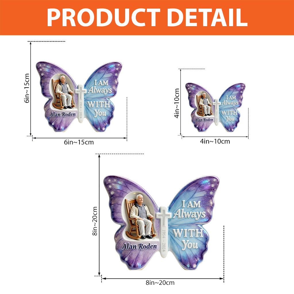 Butterfly Memorial - Personalized Memorial Custom Shaped Acrylic Plaque