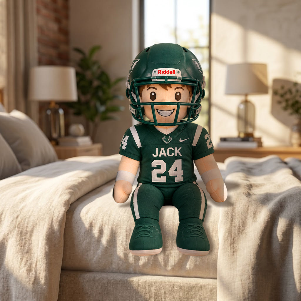 Doll en Peluche Personnalisé - Mascotte & Joueur de Football