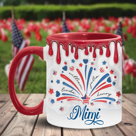 Blessed Grandma - Personalized Grandma Accent Mug