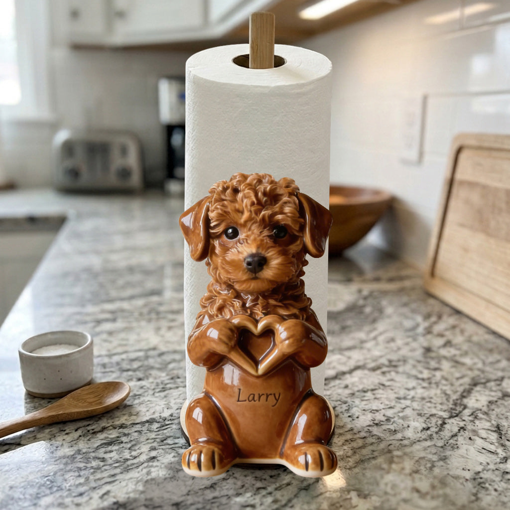 Photo de Tout Animal Personnalisée - Support à Essuie-Tout pour Chien