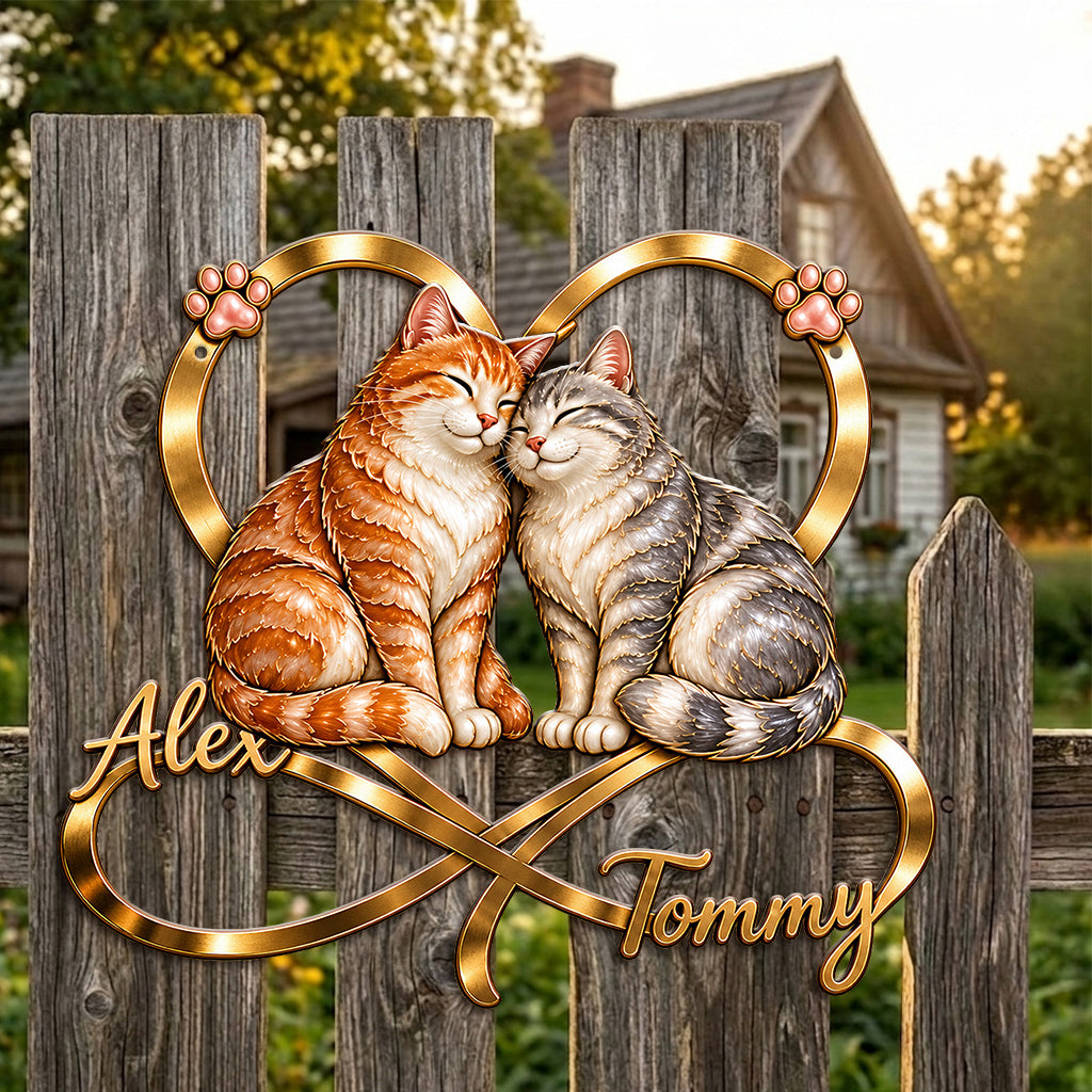 You & Me We Got This - Personalized Cat 3D Printed Cut Metal Sign