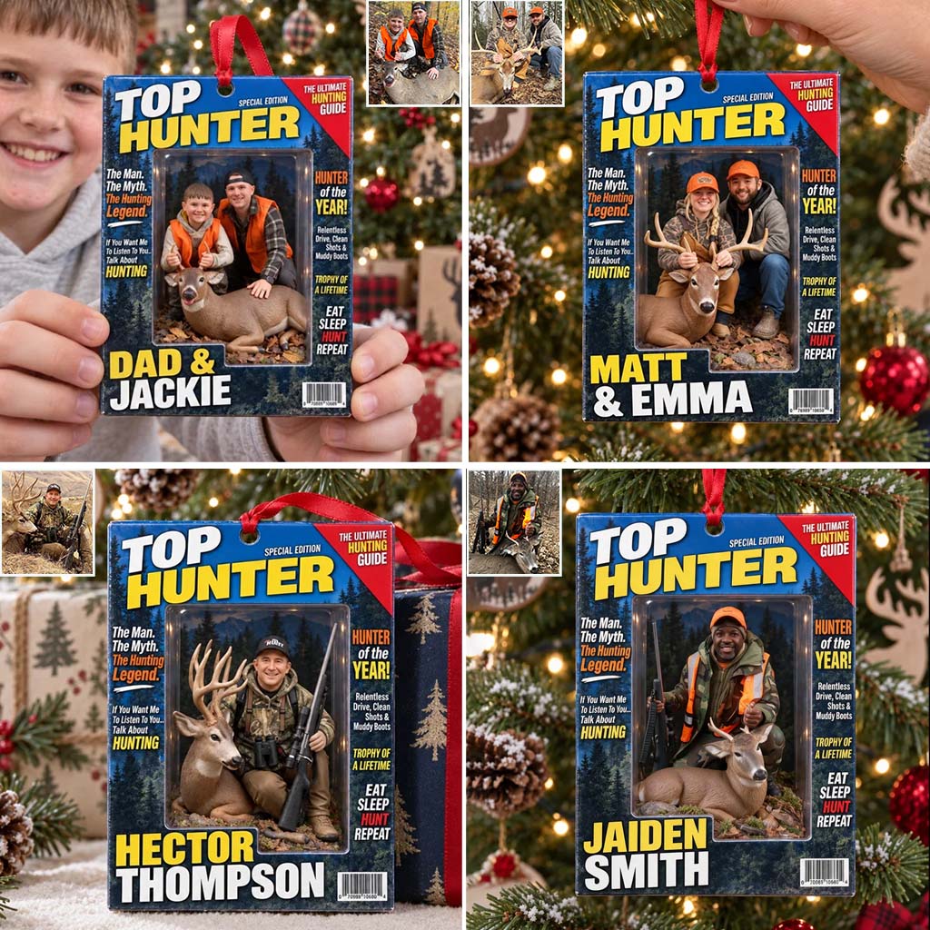 The Best Hunter - Personalized Hunting Premium 3D Ornament