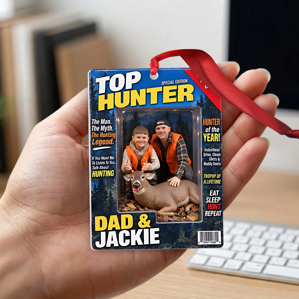The Best Hunter - Personalized Hunting Premium 3D Ornament