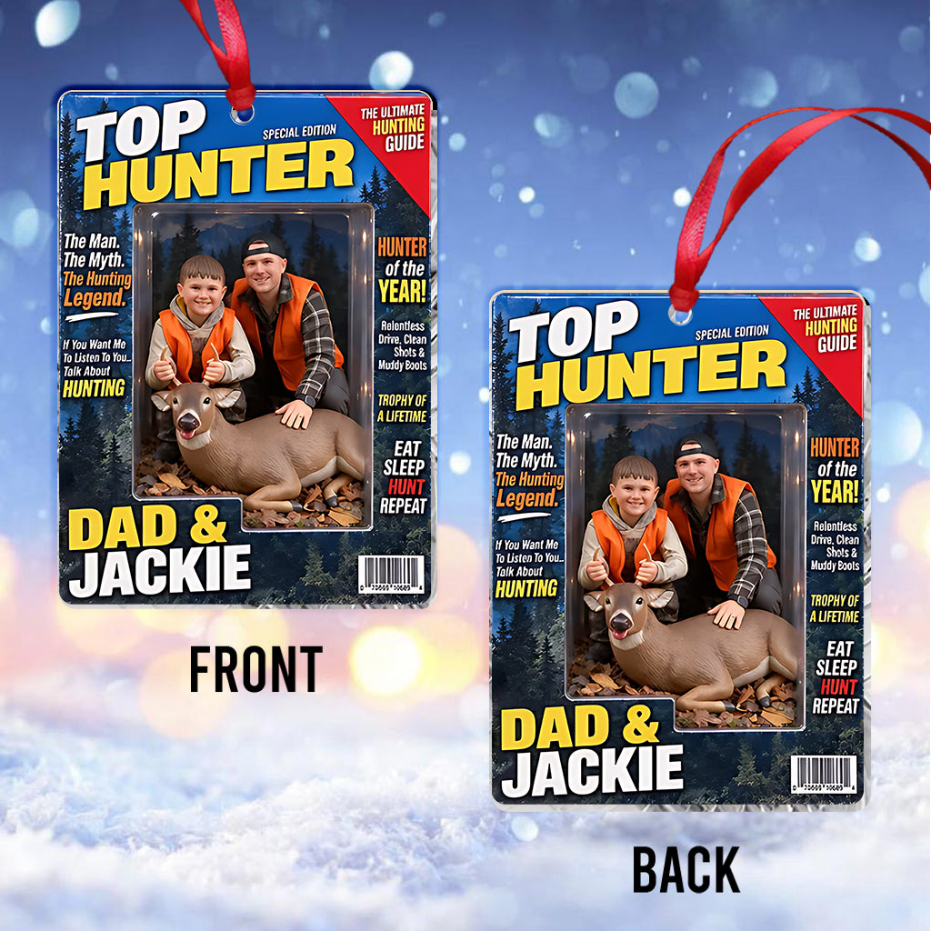 The Best Hunter - Personalized Hunting Premium 3D Ornament