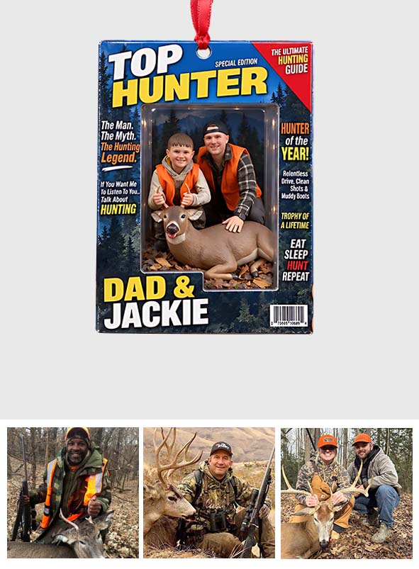 The Best Hunter - Personalized Hunting Premium 3D Ornament