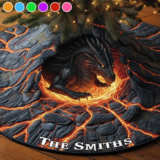 Jupe de sapin personnalisée en forme de dragon Strong Dragon