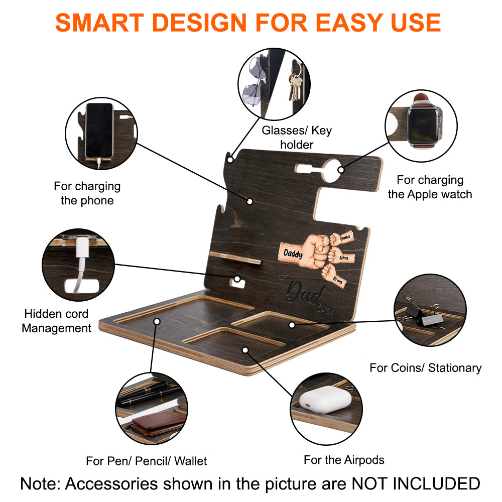 Best Dad Ever - Personalized Father Docking Station