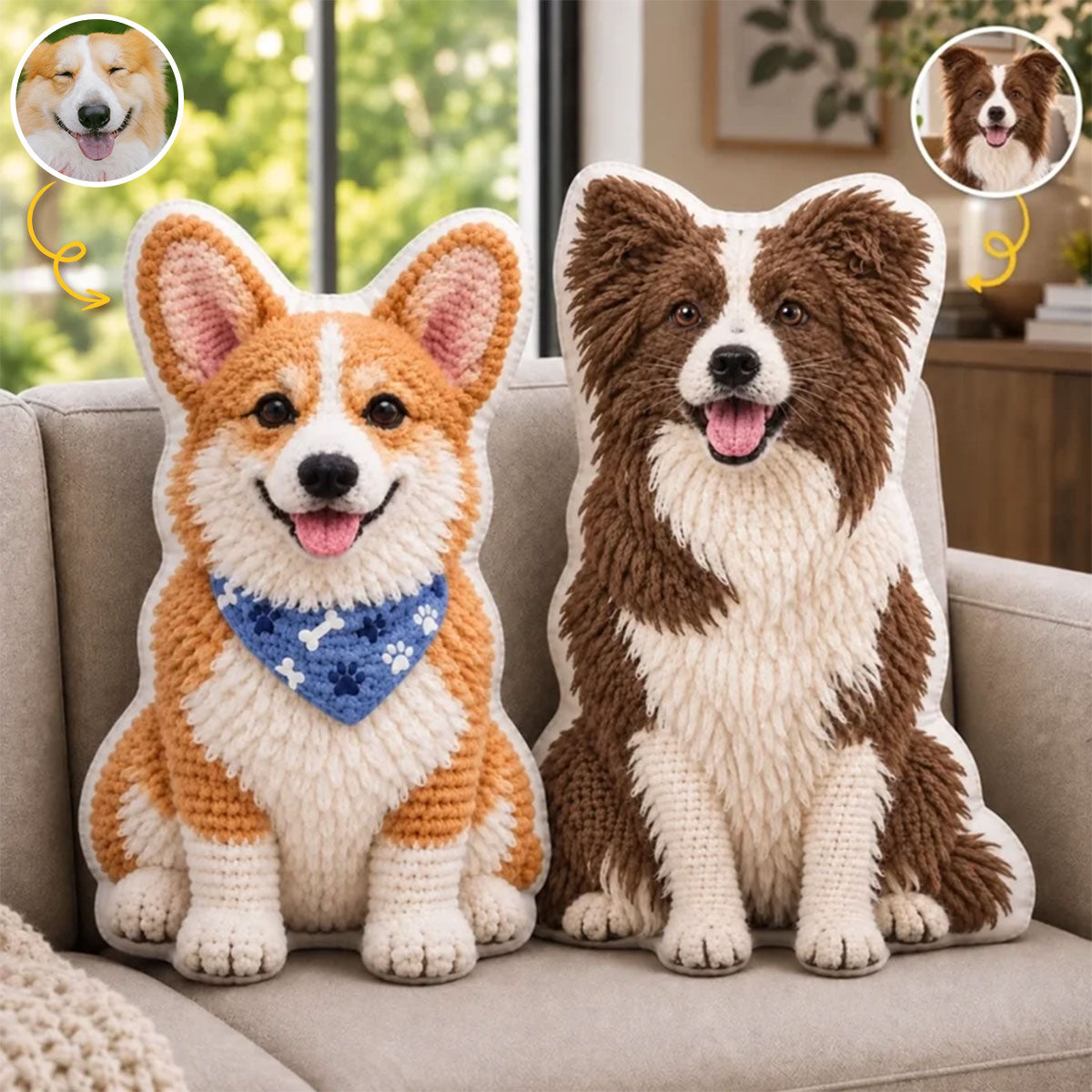 Dog Owner Gift - Personalized Dog Premium Faux Fur Pillow