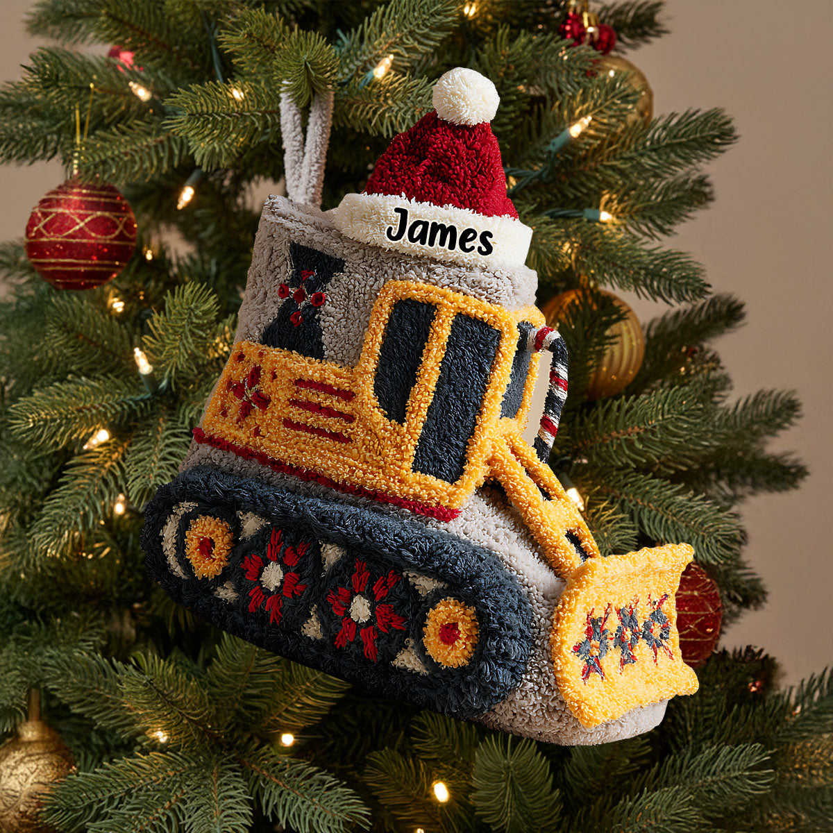 Bagger - Personalisierter Weihnachtsstrumpf in Kinderform