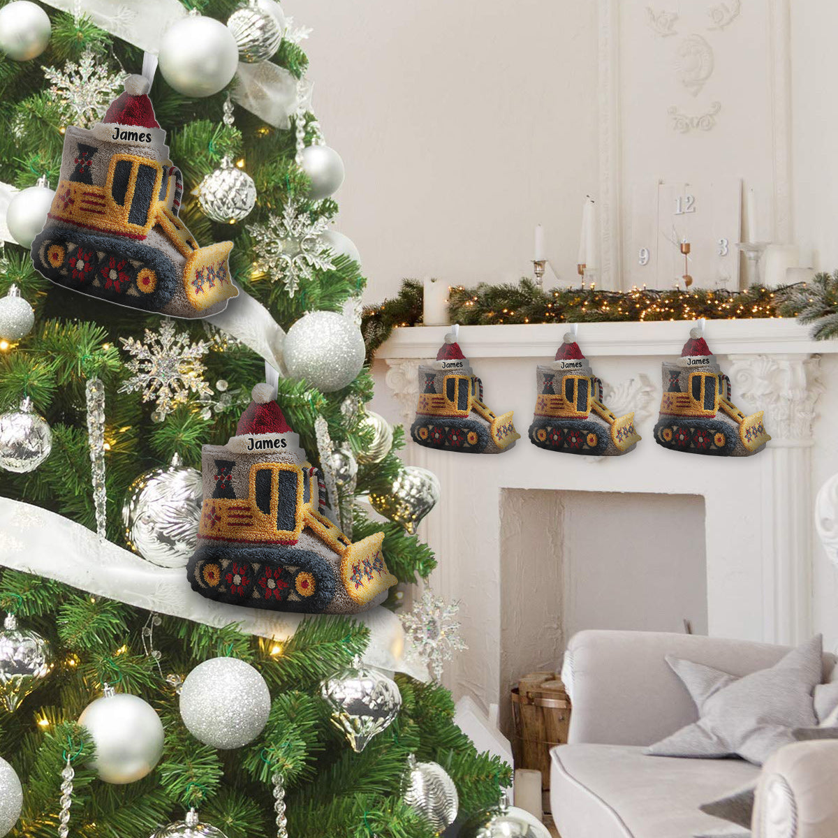 Bagger - Personalisierter Weihnachtsstrumpf in Kinderform