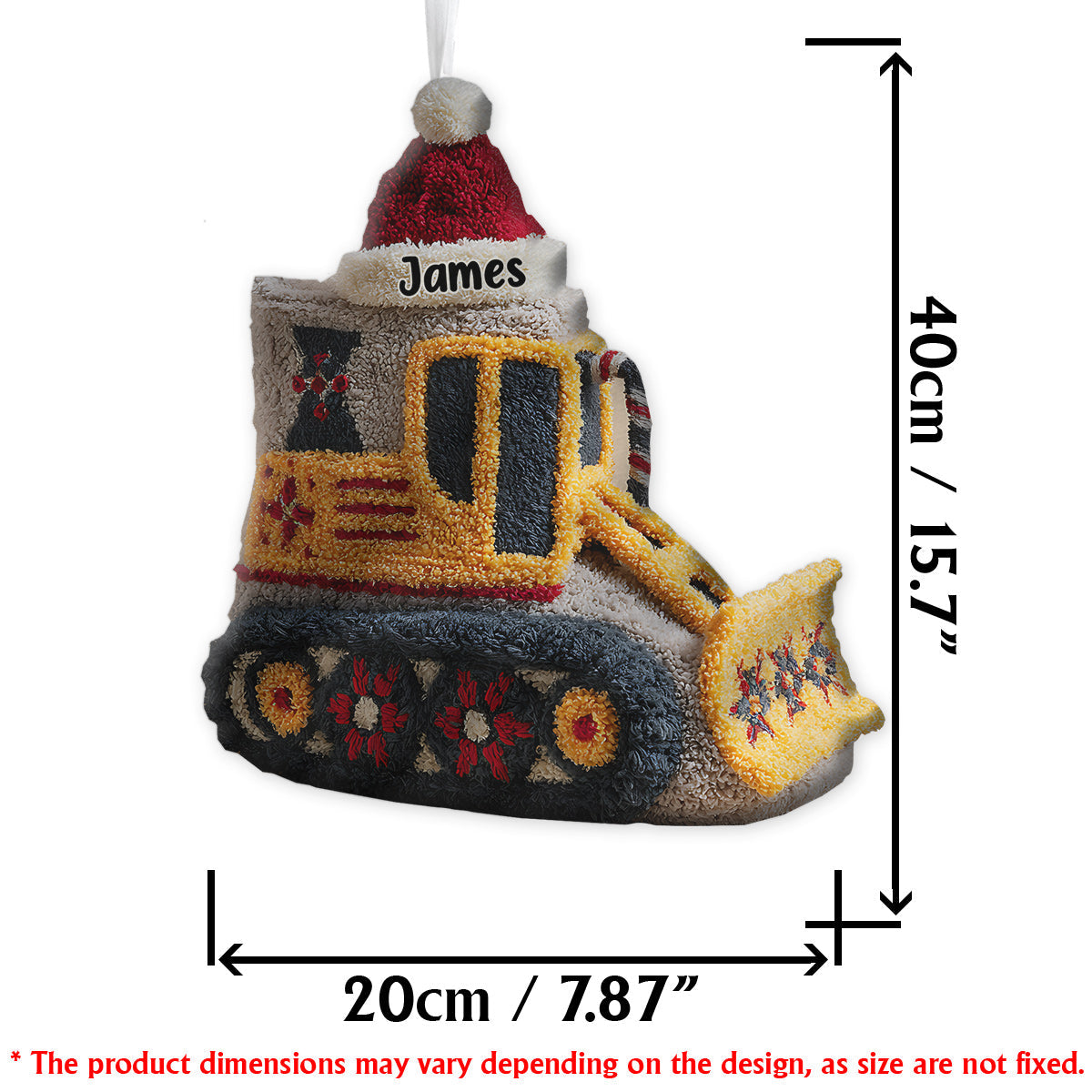 Bagger - Personalisierter Weihnachtsstrumpf in Kinderform