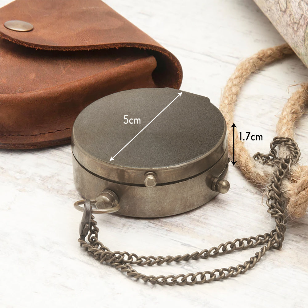 God Blessed The Broken Road - Personalized Couple Compass