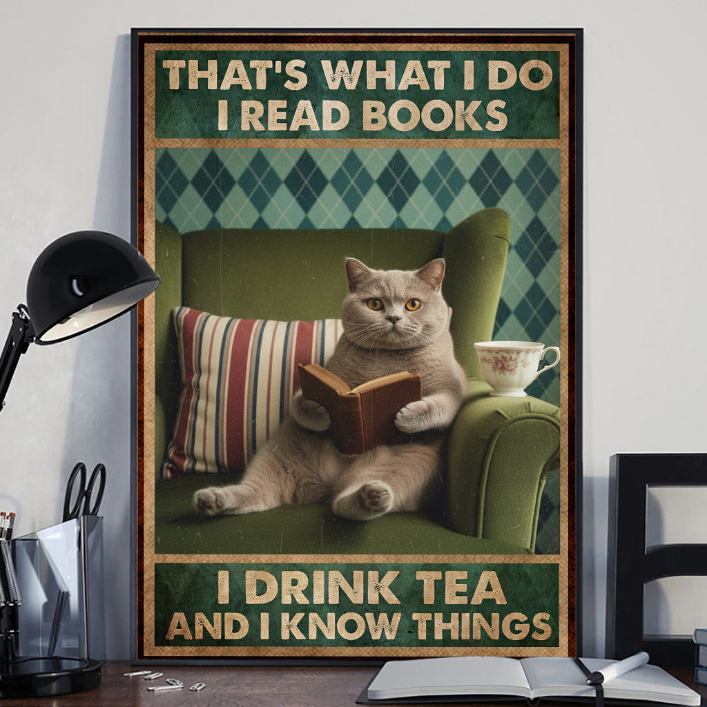 Das ist mein Angebot: Personalisierte Leinwandbilder und Poster mit Ihrem Foto im Vintage-Retro-Stil – Katzenmotiv