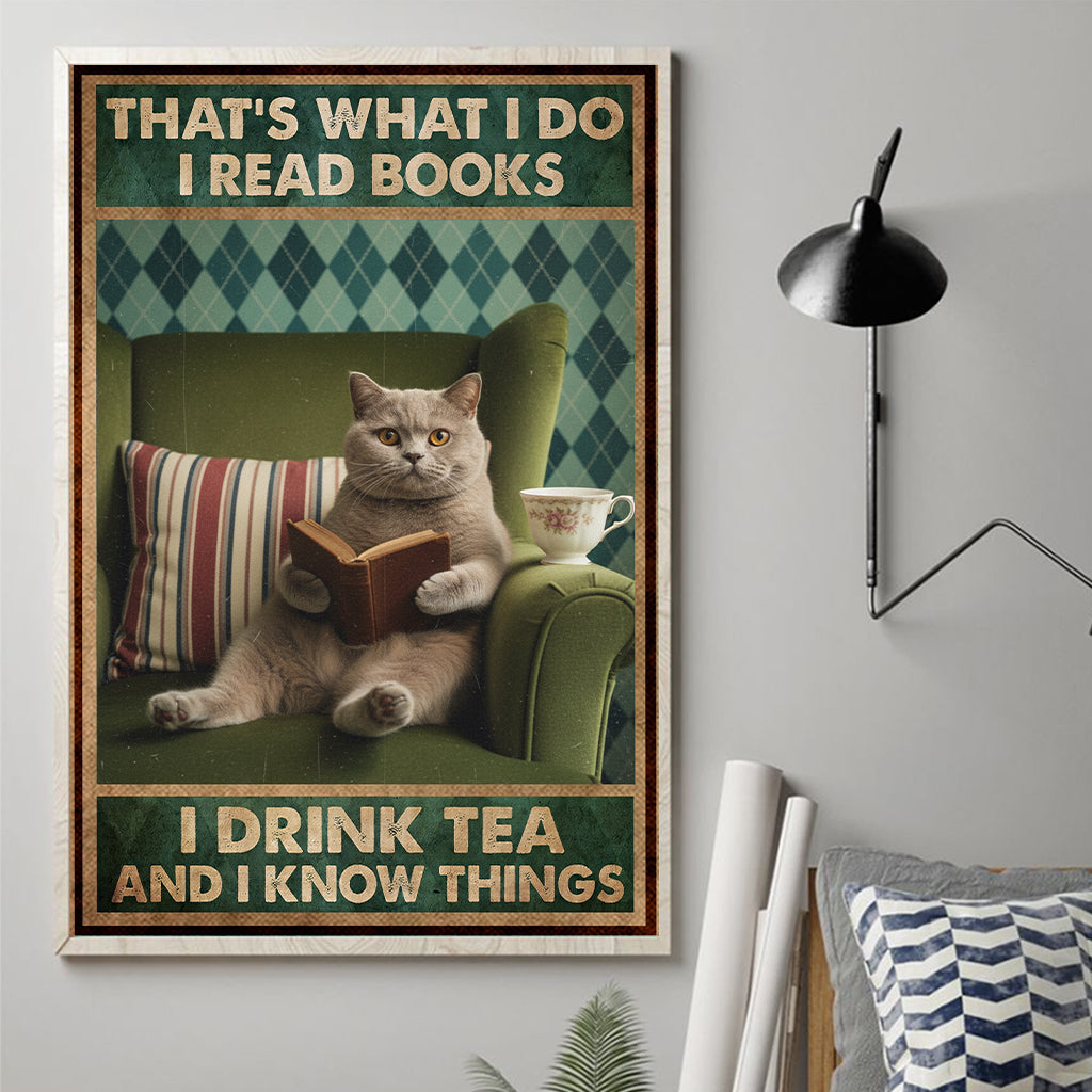 Das ist mein Angebot: Personalisierte Leinwandbilder und Poster mit Ihrem Foto im Vintage-Retro-Stil – Katzenmotiv