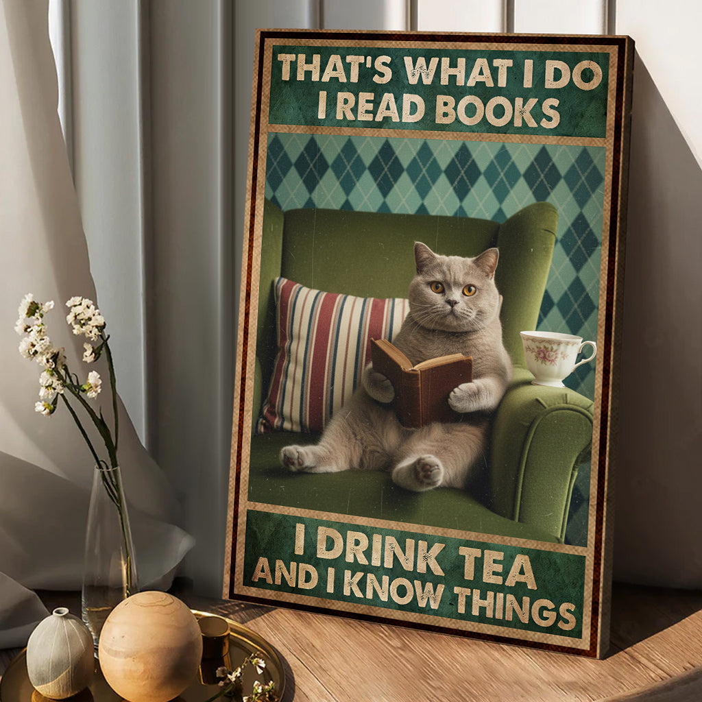 Das ist mein Angebot: Personalisierte Leinwandbilder und Poster mit Ihrem Foto im Vintage-Retro-Stil – Katzenmotiv