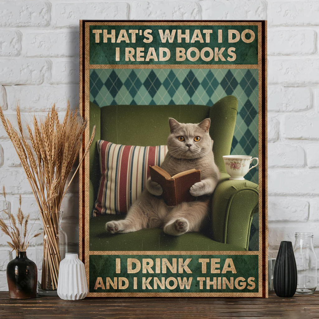 Das ist mein Angebot: Personalisierte Leinwandbilder und Poster mit Ihrem Foto im Vintage-Retro-Stil – Katzenmotiv