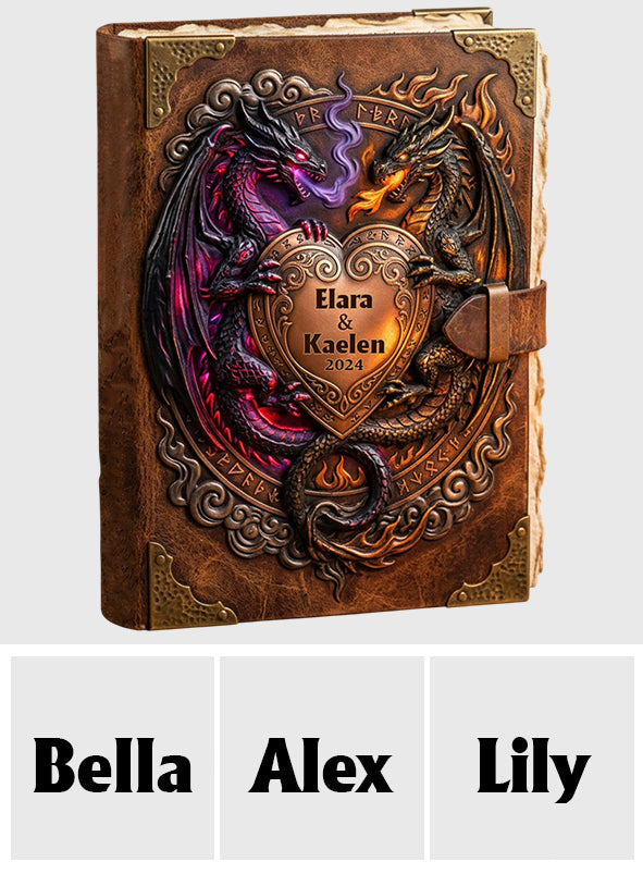 You & Me We Got This - Personalized Dragon Leather Journal
