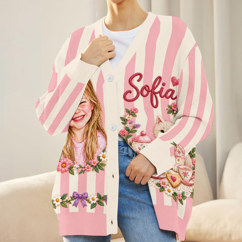 Gift for Kids - Personalized Kid Cardigan Sweater