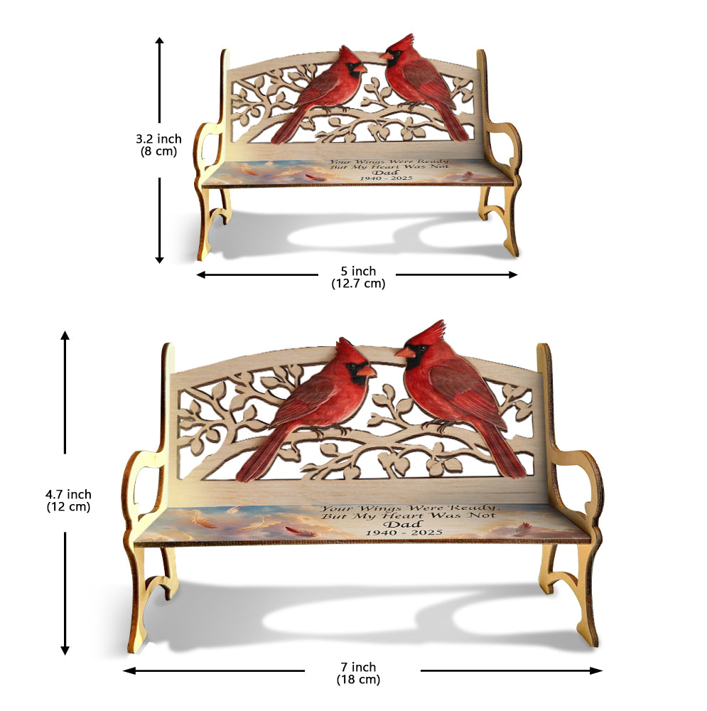 Banc commémoratif personnalisé & mini peluche - Ensemble banc en bois et porte-clés en peluche personnalisés