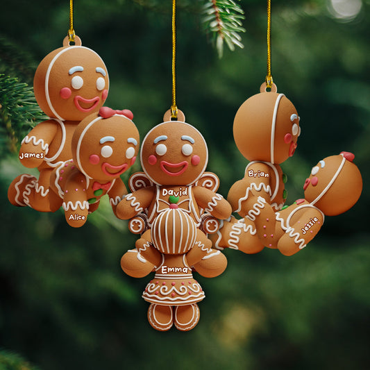Funny Couple Gingerbread - Personalized Couple Ornament