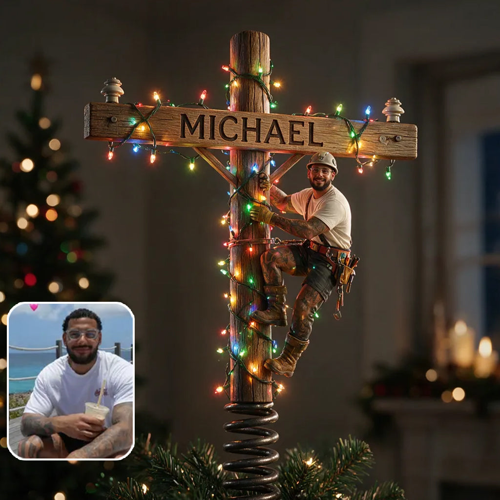 Illuminez Noël - Couronne LED Personnalisée pour le Sapin