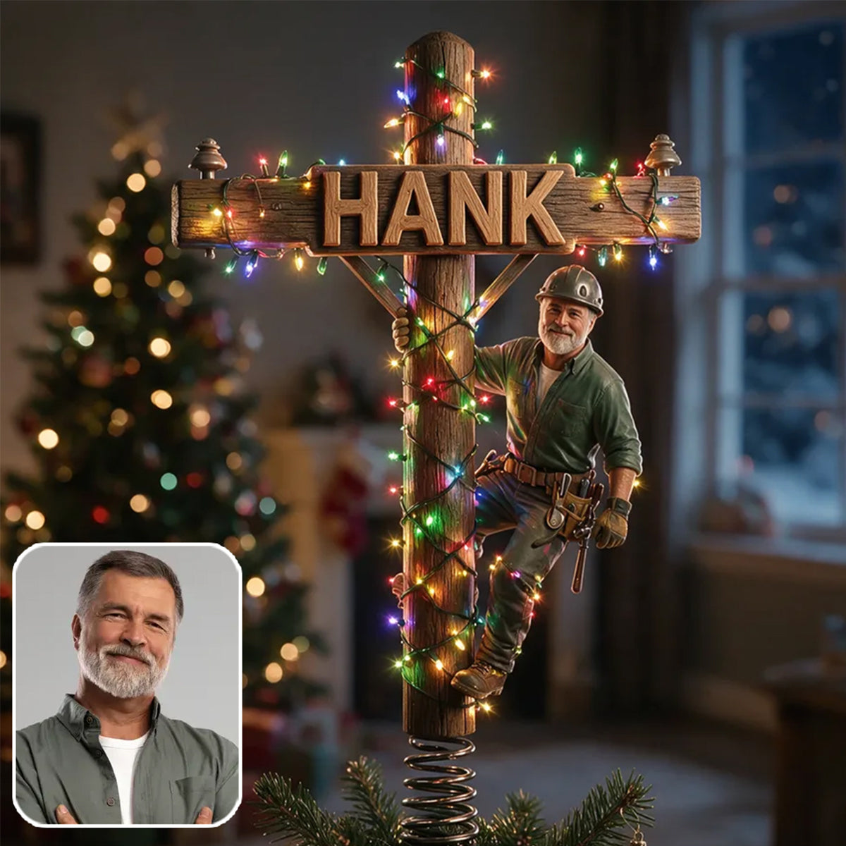 Illuminez Noël - Couronne LED Personnalisée pour le Sapin