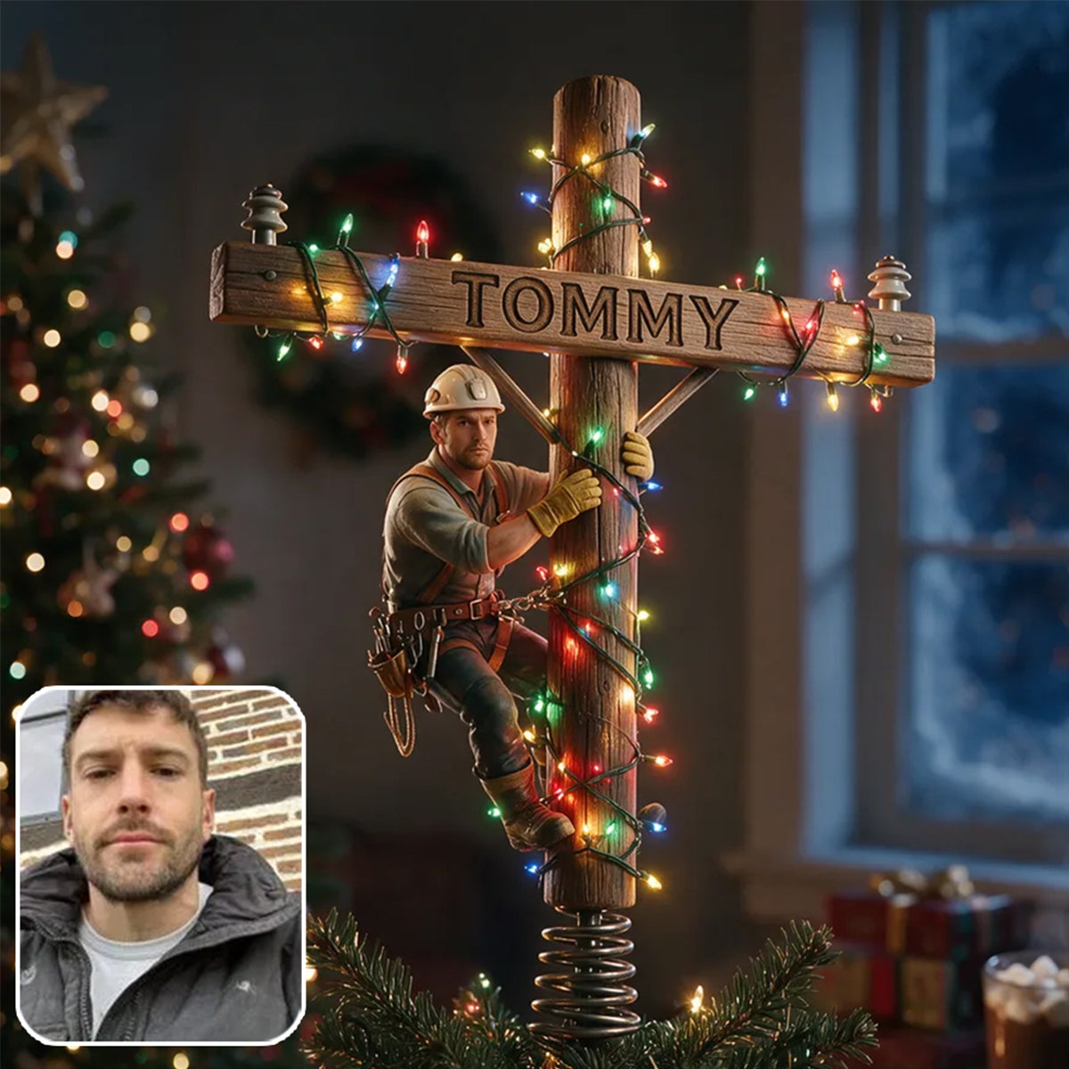 Illuminez Noël - Couronne LED Personnalisée pour le Sapin