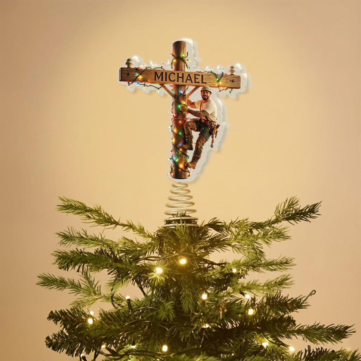 Illuminez Noël - Couronne LED Personnalisée pour le Sapin