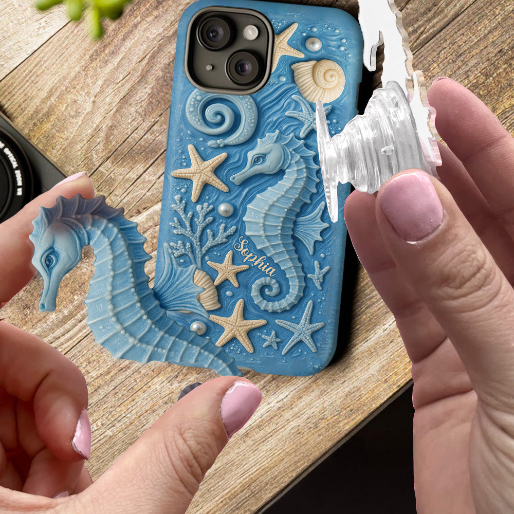 Juste une fille qui aime l'océan - Coque de téléphone personnalisée pour amoureux de la mer avec impression intégrale