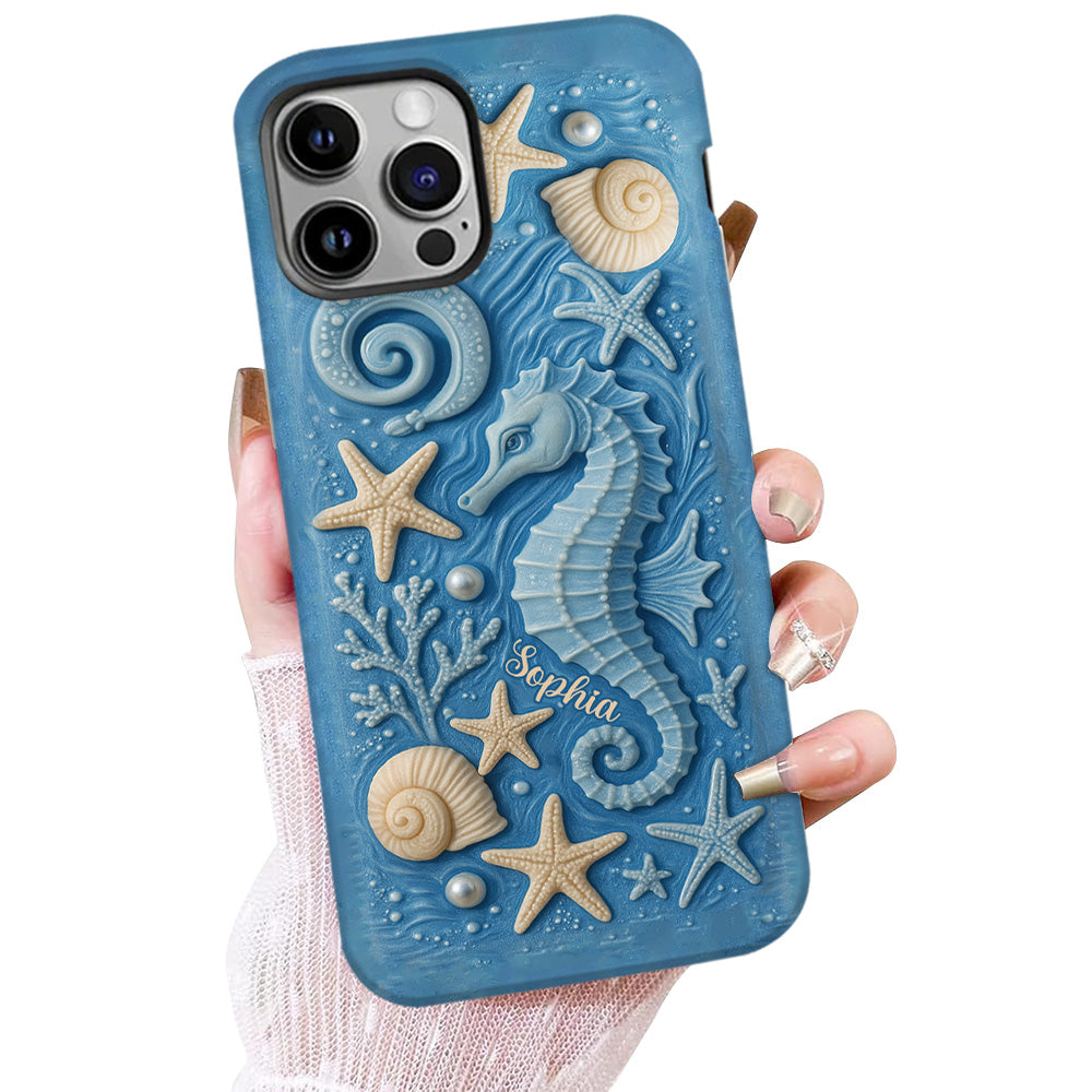 Juste une fille qui aime l'océan - Coque de téléphone personnalisée pour amoureux de la mer avec impression intégrale