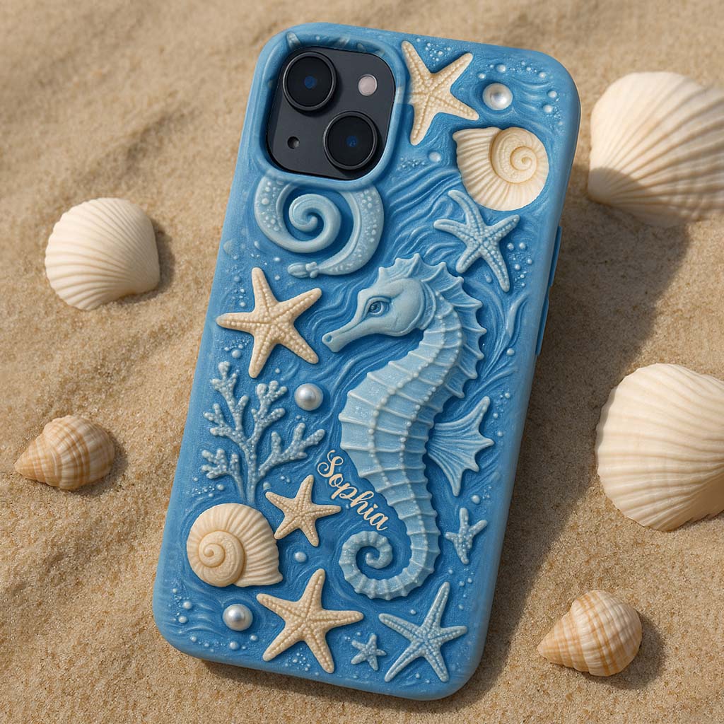 Juste une fille qui aime l'océan - Coque de téléphone personnalisée pour amoureux de la mer avec impression intégrale